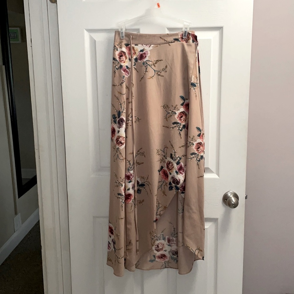 Floral Wrap Skirt